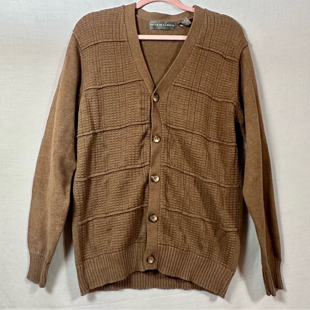 Oscar de la Renta Grandpa Librarian Cardigan M